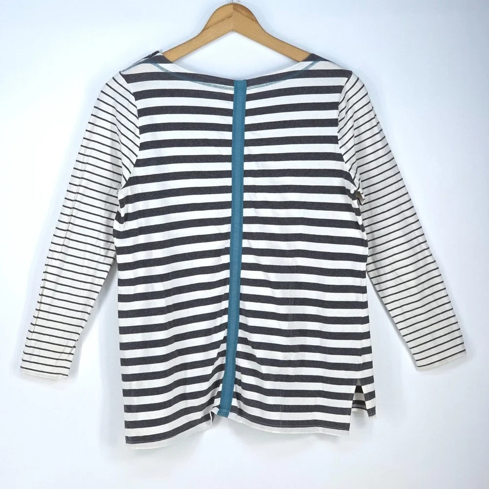 Matilda Jane Just Imagine Marcelle Boat Neck Womens Medium Striped Nautical Cozy